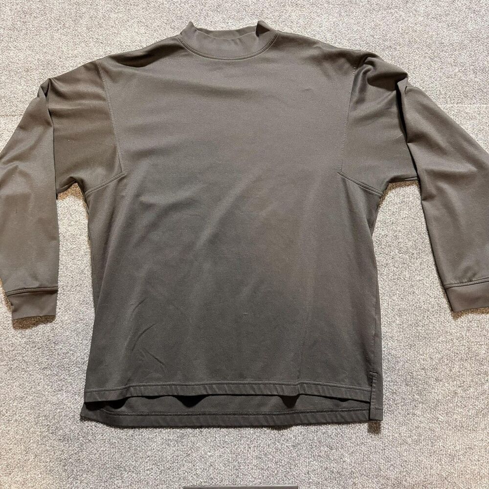 FootJoy Shirt Mens XL Gray Mock Neck Long Sleeve Golf Performance Base Layer
